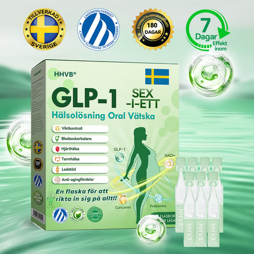 Officiell butik | 𝐇𝐇𝐕𝐁® 𝐆𝐋𝐏-𝟏 𝐒𝐈𝐗-𝐈-𝐄𝐓𝐓 Hälsolösning Oral Vätska 🍎🍎 (En dos varje dag – synliga resultat på bara 7 dagar) ⚡ För fetma, hjärt-kärlhälsa, diabetes, sömnapné, ledproblem och mer