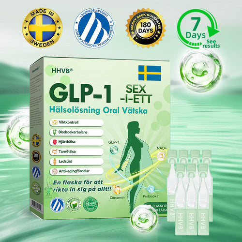 Officiell butik | 𝐇𝐇𝐕𝐁® 𝐆𝐋𝐏-𝟏 SIX-IN-ONE Hälsolösning Oral Vätska