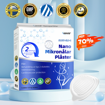 【Sista kampanjdagen: 70 % rabatt】𝐇𝐇𝐕𝐁®🌿 Nano-mikronålsplåster med NIDDK-Tirzepatid 🌟 (Smärtfri, lindring dygnet runt | Gå ner 9 kg SNABBT | 90 % minskning av socker)